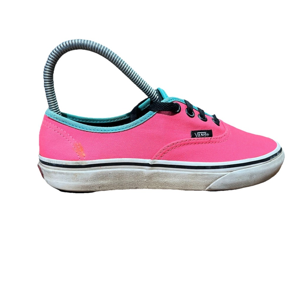 Vans New Skate Shoe Brite Neon Pink Black Blue Teal Unisex Men Sz4 Woman Sz 5.5